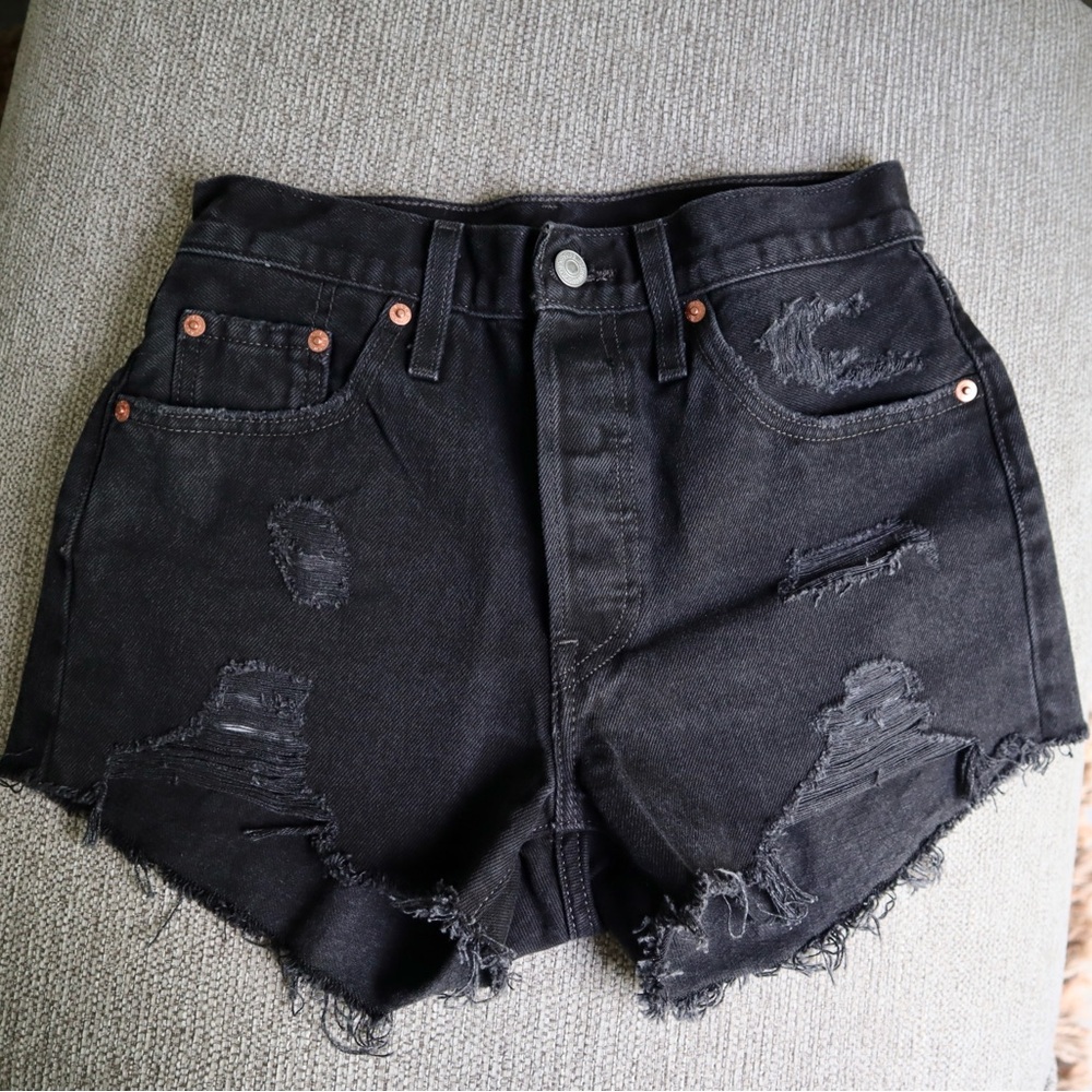 Levi’s Black Denim Shorts